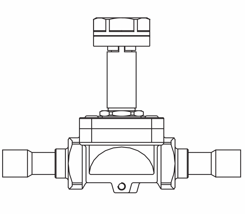 常開電磁閥1178/M12S,內(nèi)連焊接接頭,隔膜先導式